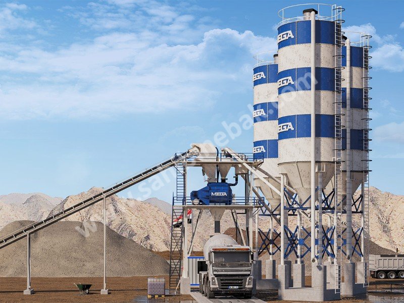 BETON SANTRALİ 120 m3 - TWINSHAFT MİKSER