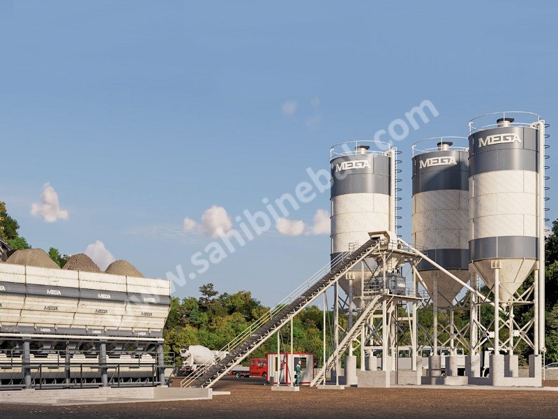 BETON SANTRALİ 180 m3 - TWINSHAFT MİKSER