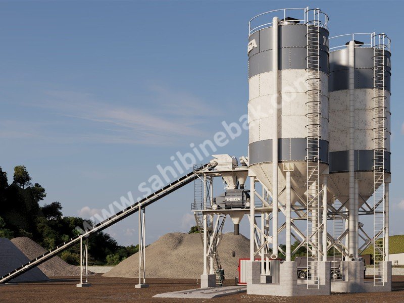 BETON SANTRALİ 180 m3 - TWINSHAFT MİKSER