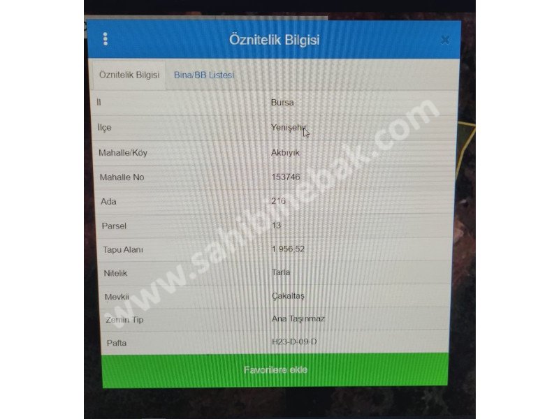 Yenişehir Akbıyık Köyün'de Satılık 2 Dönüm Değerli Tarla