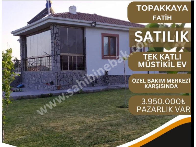 AKSARAY TOPAKKAYA FATİH MAH. BAKIM EVİ KARŞISI SATILIK VİLLA