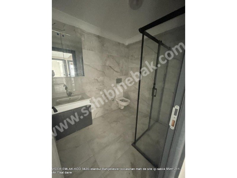 Bahçelievler kocasinan mah de site içi satılık 95m² 2+1-sıfır 7.kat daire