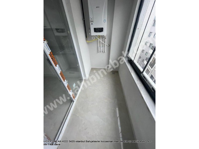 Bahçelievler kocasinan mah de site içi satılık 95m² 2+1-sıfır 7.kat daire