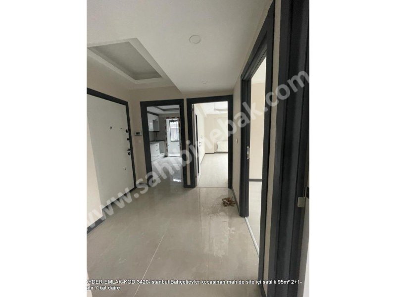 Bahçelievler kocasinan mah de site içi satılık 95m² 2+1-sıfır 7.kat daire