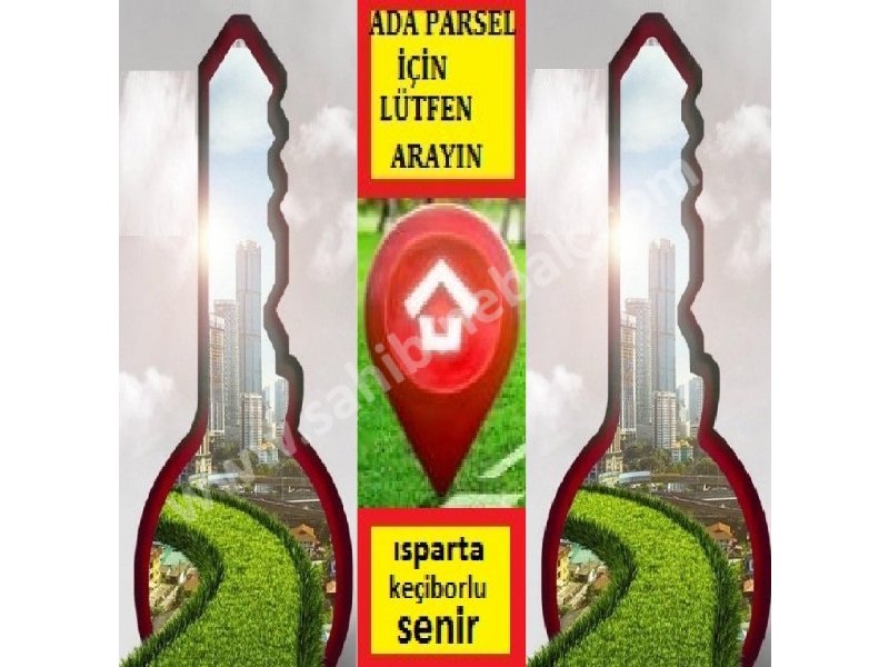 ISPARTA KEÇİBORLU SENİRDE SATILIK 548 M2 TARLA