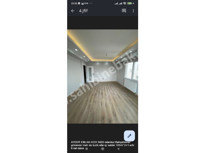 Bahçelievler şirinevler mah. butik site içi satılık 105m² 2+1-sıfır 6.Kat Daire