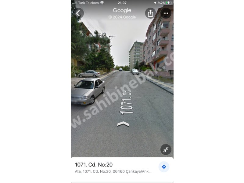 ÇANKAYA ATA MAH 1071 CAD 20 ADRESİNDE ASMA KATLI BÜRO OFİS OLABİLİR