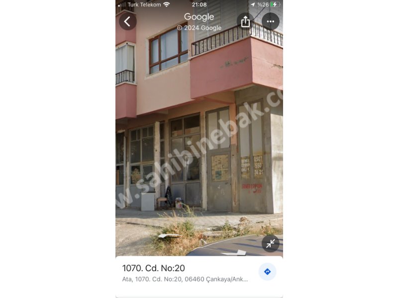 ÇANKAYA ATA MAH 1071 CAD 20 ADRESİNDE ASMA KATLI BÜRO OFİS OLABİLİR