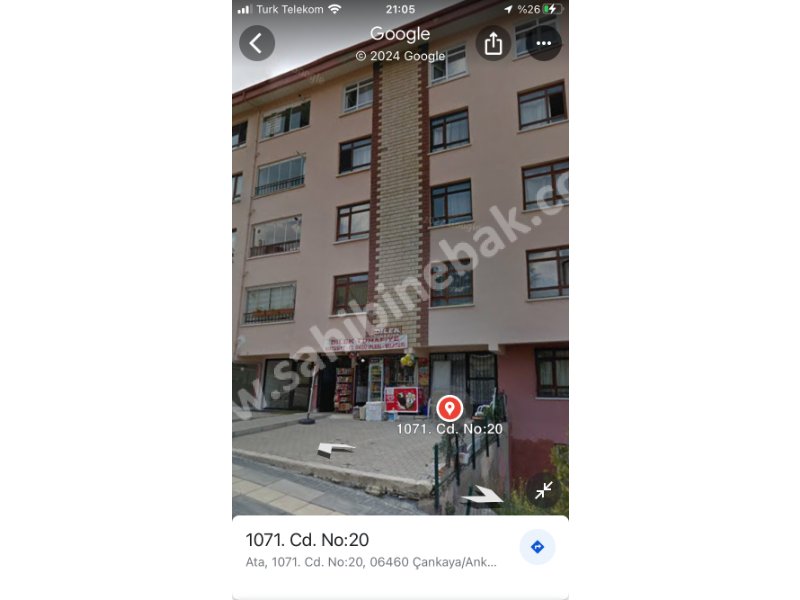 ÇANKAYA ATA MAH 1071 CAD 20 ADRESİNDE ASMA KATLI BÜRO OFİS OLABİLİR