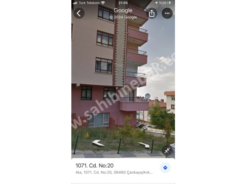 ÇANKAYA ATA MAH 1071 CAD 20 ADRESİNDE ASMA KATLI BÜRO OFİS OLABİLİR