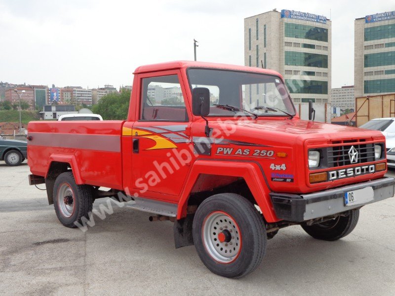 ANKARADA 99 MODEL 4X4 ORJİNAL TEK KABİN ARAZİLİ AS250 DOÇ KAMYONET