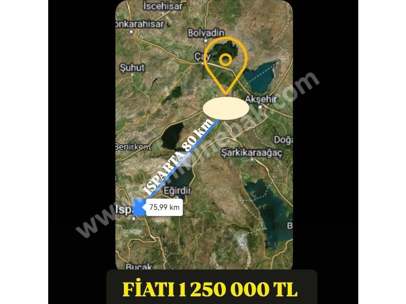 ISPARTA YALVAÇ SÜCÜLLÜ TAŞ'TA SATILIK 2534 M2 TARLA