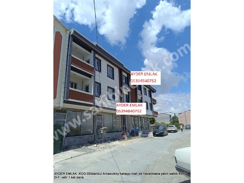 İstanbul Arnavutköy Haraççı Mah. havalimana yakın Satılık 85 m2 sıfır 1.Kat 2+1 Daire
