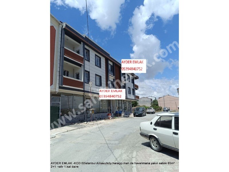 İstanbul Arnavutköy Haraççı Mah. havalimana yakın Satılık 85 m2 sıfır 1.Kat 2+1 Daire