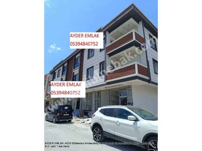 İstanbul Arnavutköy Haraççı Mah. havalimana yakın Satılık 85 m2 sıfır 1.Kat 2+1 Daire