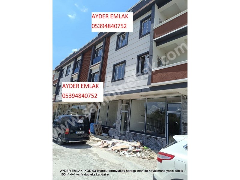 Istanbul Arnavutköy Haraççı Mah. havalimana yakın Satılık 150 m2 sıfır 4+1 dubleks Daire