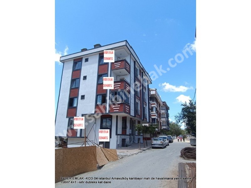 Arnavutköy Karlıbayır Mah. havalimana yakın satılık 156 m2 sıfır 4+1 Dubleks Daire