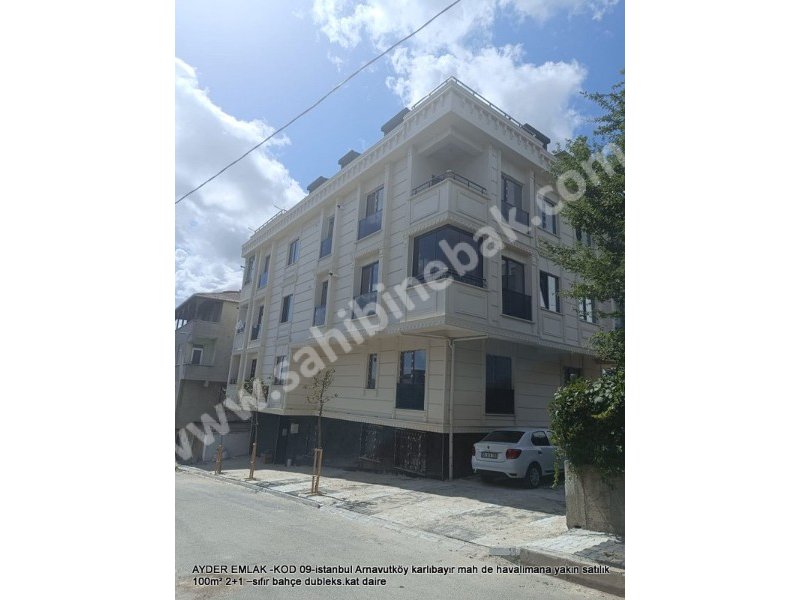 Arnavutköy Karlıbayır Mah. havalimana yakın satılık 100 m2 sıfır Bahçe dubleks 2+1 Daire