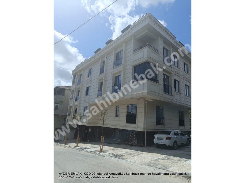 Arnavutköy Karlıbayır Mah. havalimana yakın satılık 100 m2 sıfır Bahçe dubleks 2+1 Daire