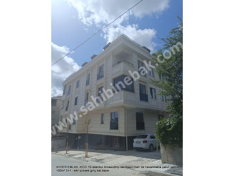 Arnavutköy Karlıbayır Mah. Havalimana yakın Satılık 100 m2 sıfır Yüksek Giriş 2+1 Daire