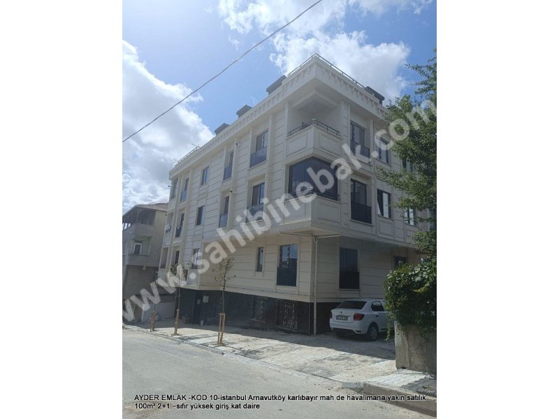 Arnavutköy Karlıbayır Mah. Havalimana yakın Satılık 100 m2 sıfır Yüksek Giriş 2+1 Daire