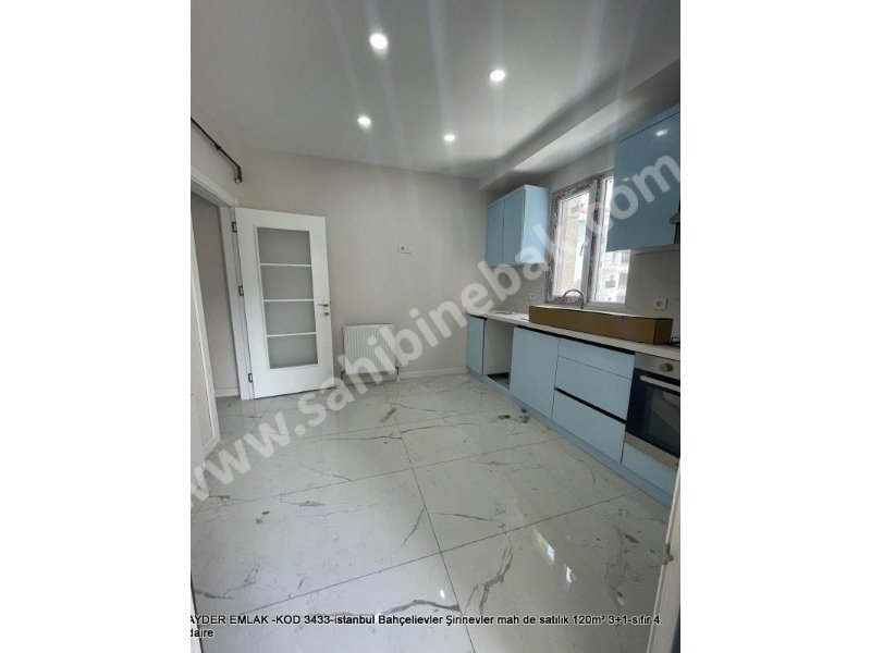 İstanbul Bahçelievler Şirinevler Mah. Satılık 120 m2 4.Kat 3+1 Sıfır Daire
