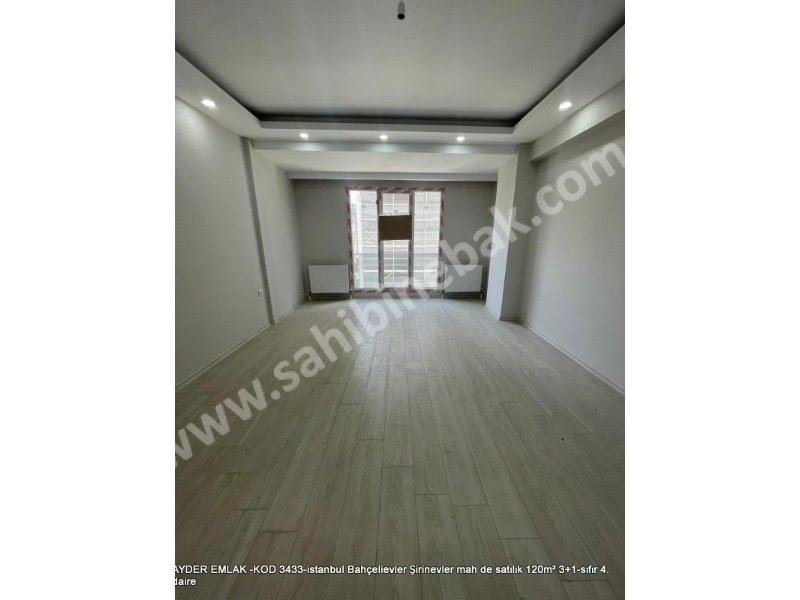 İstanbul Bahçelievler Şirinevler Mah. Satılık 120 m2 4.Kat 3+1 Sıfır Daire