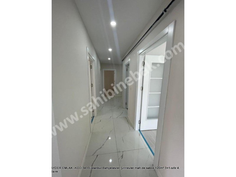 İstanbul Bahçelievler Şirinevler Mah. Satılık 120 m2 4.Kat 3+1 Sıfır Daire