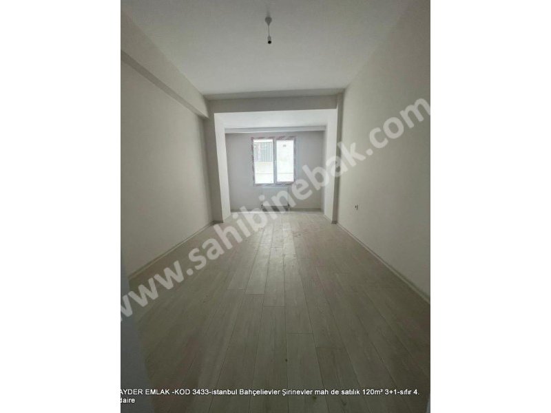 İstanbul Bahçelievler Şirinevler Mah. Satılık 120 m2 4.Kat 3+1 Sıfır Daire
