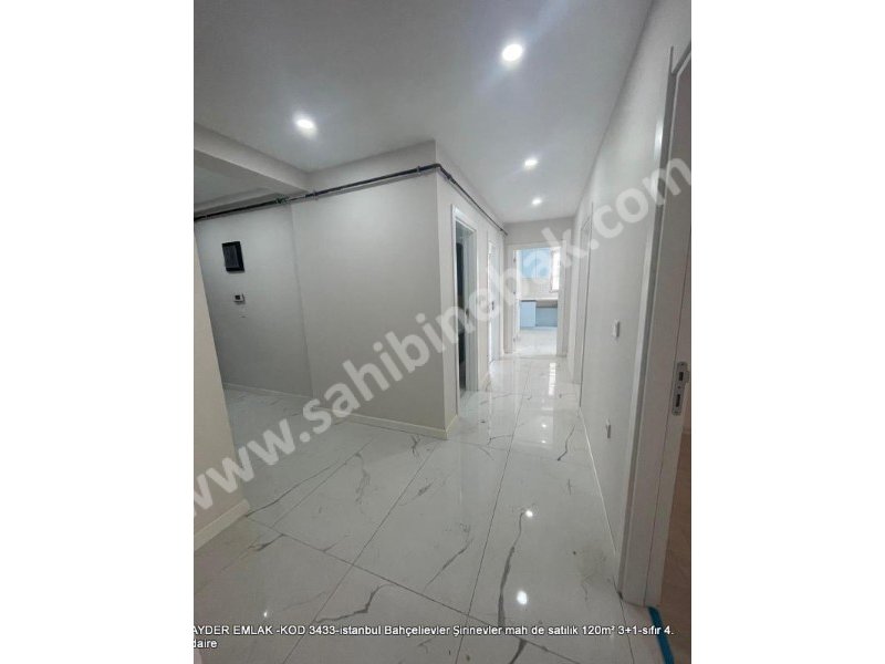 İstanbul Bahçelievler Şirinevler Mah. Satılık 120 m2 4.Kat 3+1 Sıfır Daire