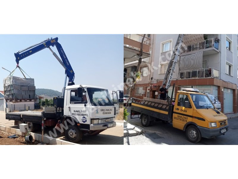 Izmir nakliyat kamyonet nakliyesi bornova istenilen tonajda aracımız mevcut