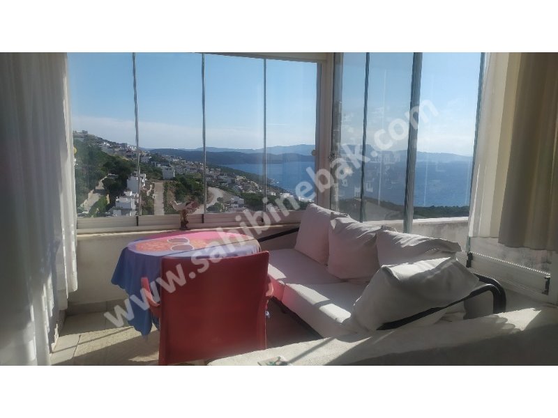 BODRUM ADABÜKÜN'DE SATILIK DENİZ MANZARALI EŞYALI 5+2 TRİPLEKS 13.369.000 TL
