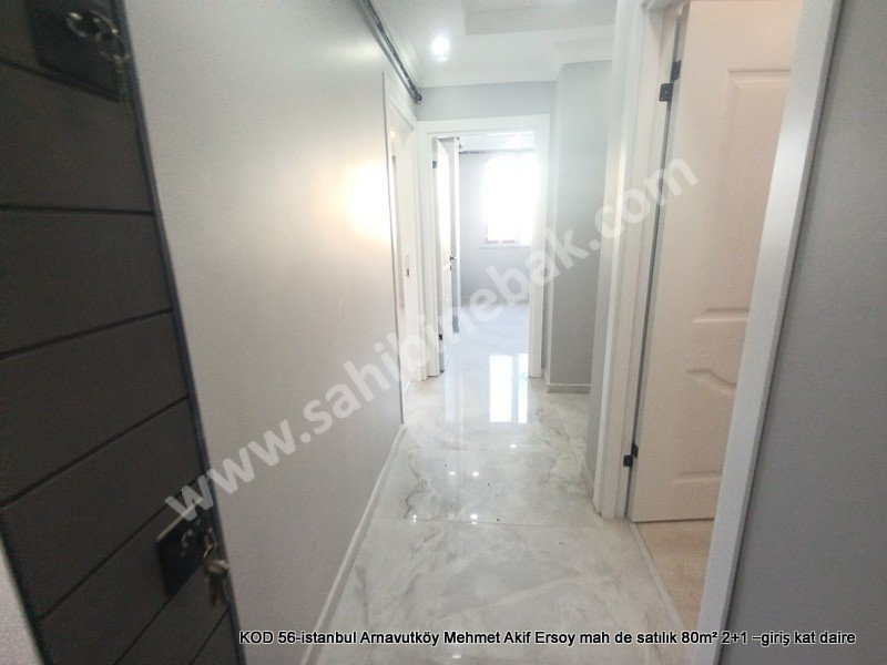 İstanbul Arnavutköy Mehmet Akif Ersoy Mah. Satılık 2+1 Giriş Kat 80 m2 Daire
