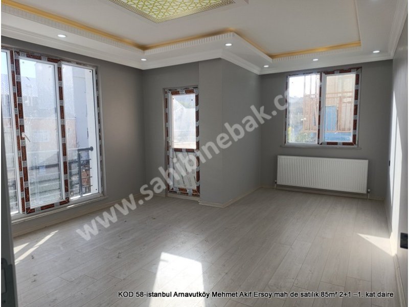 Arnavutköy Mehmet Akif Ersoy Mah. Satılık 2+1 1.Kat 85 m2 daire