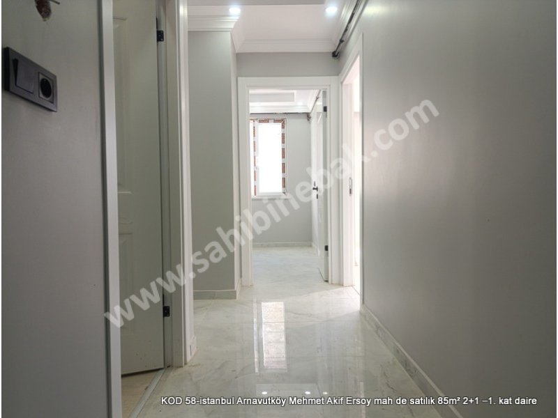 Arnavutköy Mehmet Akif Ersoy Mah. Satılık 2+1 1.Kat 85 m2 daire