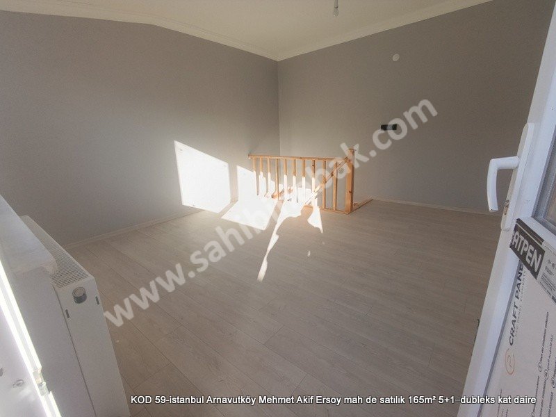 İstanbul Arnavutköy Mehmet Akif Ersoy Mah. Satılık 5+1 Dubleks Kat 165 m2 daire