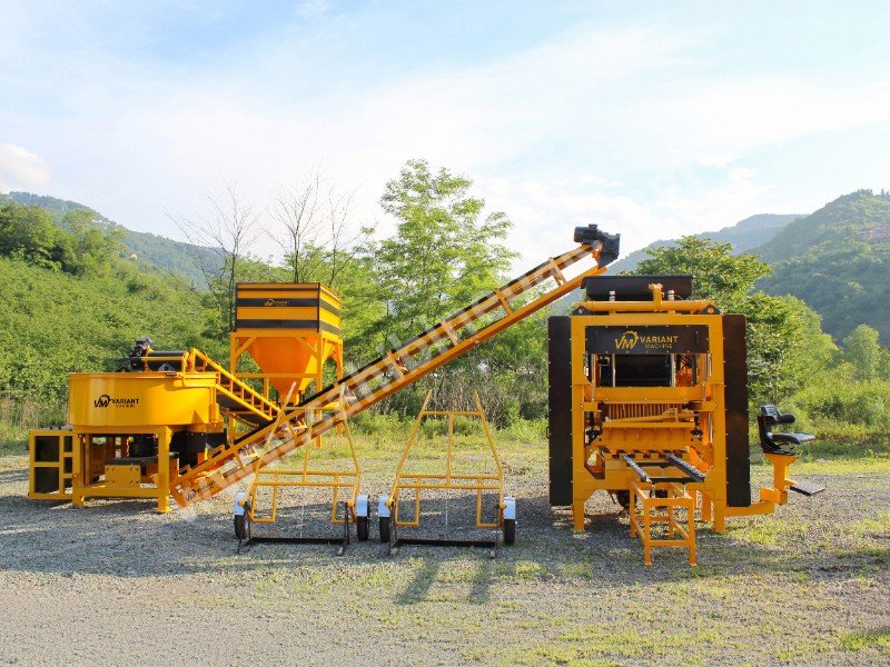 BRİKET BETON PARKE VE BORDÜR ÜRETİM MAKİNASI (SET)