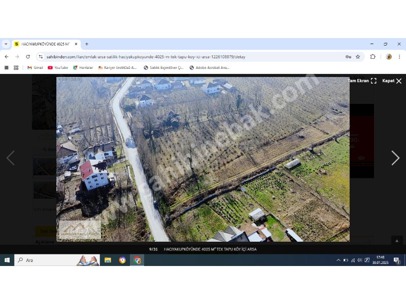 Gölyakada Üniversite Hocasından VİLLALIK Satlık Arsa