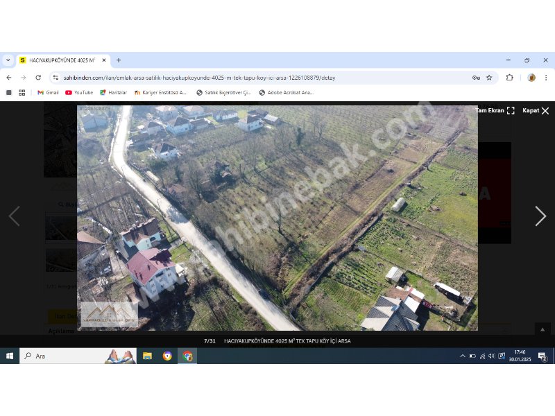 Gölyakada Üniversite Hocasından VİLLALIK Satlık Arsa