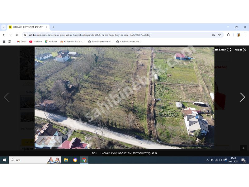 Gölyakada Üniversite Hocasından VİLLALIK Satlık Arsa
