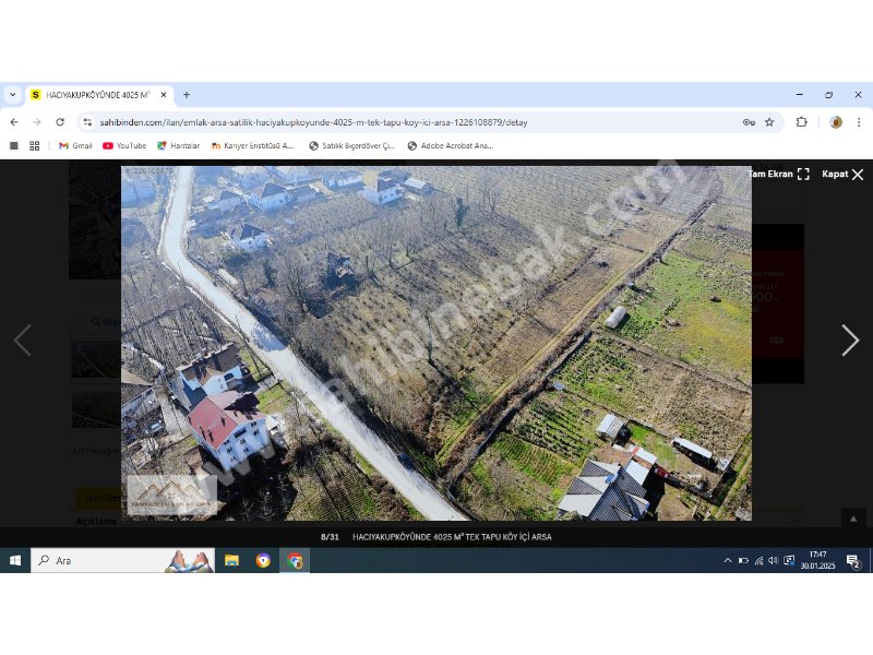 Gölyakada Üniversite Hocasından VİLLALIK Satlık Arsa