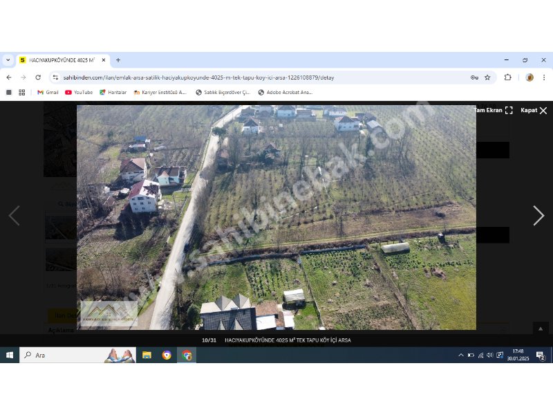 Gölyakada Üniversite Hocasından VİLLALIK Satlık Arsa