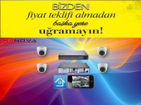 BAKICI PAKET !! 4'LÜ 2MP 1080P GECE GÖRÜŞLÜ KAMERA SİSTEMİ