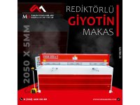 2050 x 5mm Rediktörlü Giyotin Makas - Guillotine Machines