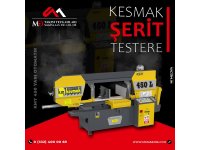 KMY 450 Yarı Otomatik Kesmak Şerit Testere