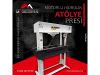 80 Ton Gezer Kafa Kollu Motorlu Hidrolik Atölye Presi - Hydraulic Workshop Press