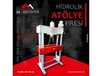 100 Ton Kollu Motorlu Gezer Kafalı Hidrolik Atölye Presi - Hydraulic Workshop Pr