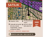 Konya Karatay Başak Mah. Satılık Konut İmarlı 5000 m2 Arsa Fırsatı!