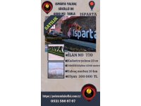 ISPARTA YALVAÇ SÜCÜLLÜDE SATILIK 6000 M2 TARLA