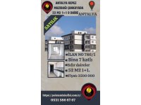 ANTALYA KEPEZ MAZIDAĞI ÇANKAYADA SATILIK 52 M2 1+1 SIFIR DAİRELER